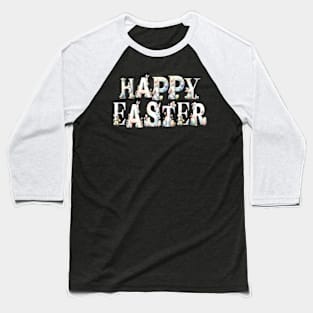 watercolor Springtime Rabbits and Eggs Decor to HAPPY EASTER Joyful Easter Bunny Greetings Celebration Festive Baseball T-Shirt